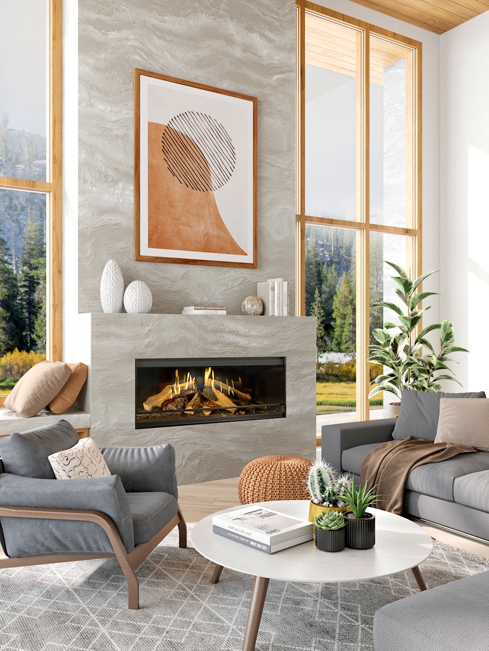 Kalfire E-One 130 F Bioetanolkaminer & elkaminer miljöbild